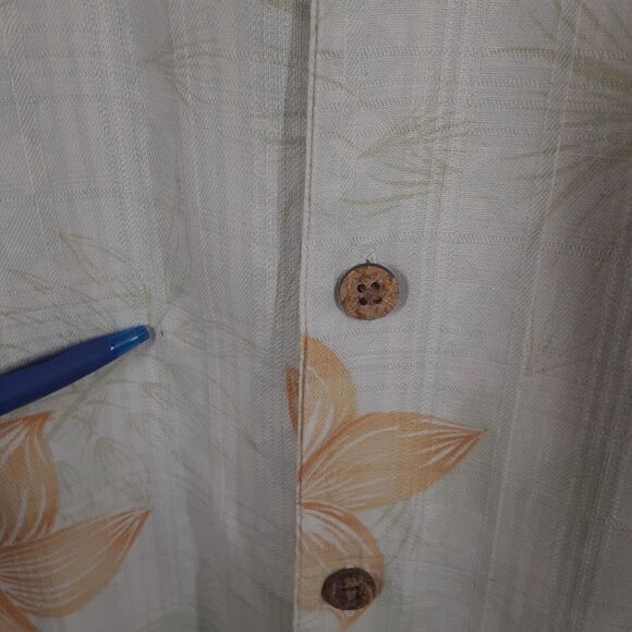 Paradise Coves Adult Mens 2XL XXL 100% Silk Hawaiin Floral Shirt - Picture 5 of 8